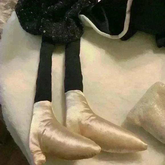 Halloween shelf sitting dolls cat bar witch handmade - Picture 13 of 15